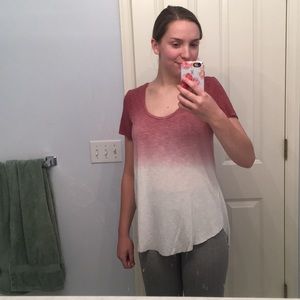 AEO pink ombré top